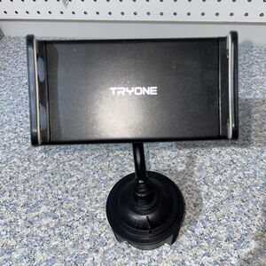 TRYONE Black Adjustable Car Stand Phones Tablets Up To 7.5” Wide Phone Holder